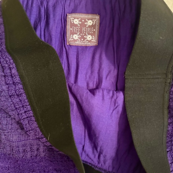 Free People Purple Bodycon Mini Skirt Small Y2K Era - Picture 3 of 3